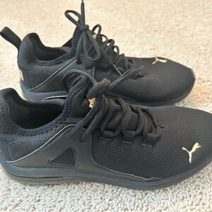PUMA Womens Electron 2.0 Mesh Lace Up Sneakers Shoes Casual - Black